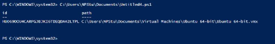 Automatisch Informationen über die VM erhalten.