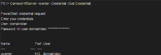 Connect to vCenter