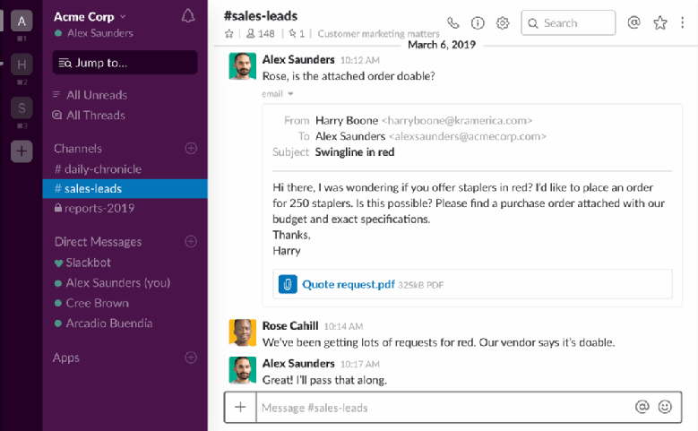 slack outlook integration