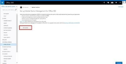 microsoft office 365 mdm setup