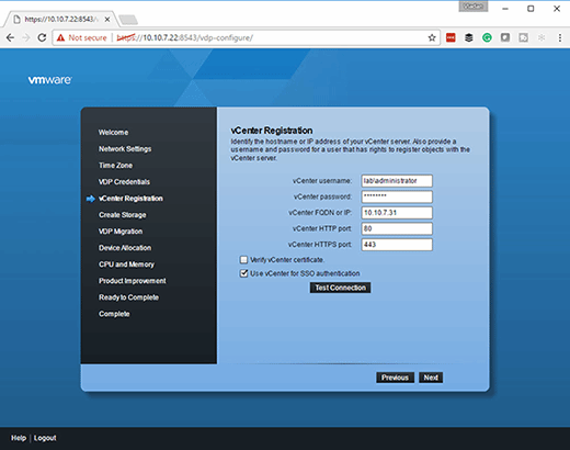 vCenter Registration