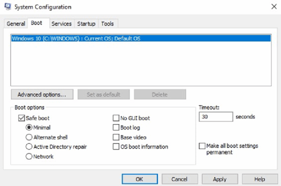 windows 10 boots in safe mode only