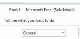 open excel in safe mode