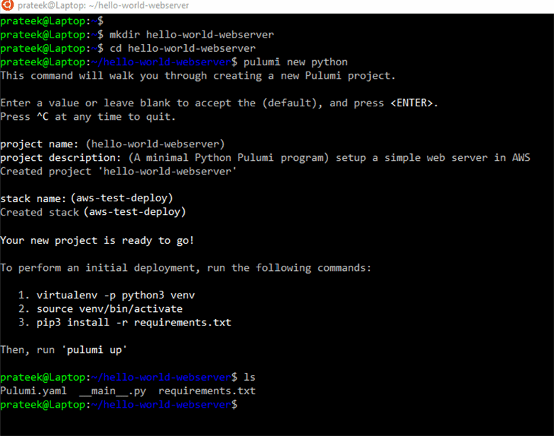 Perform this infrastructure as code tutorial with Pulumi and AWS