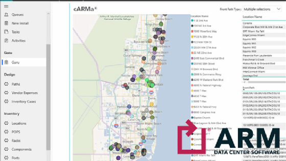 ARM's SaaS network visibility tool cARMa now supports Guru, a mapping and analytics tool.