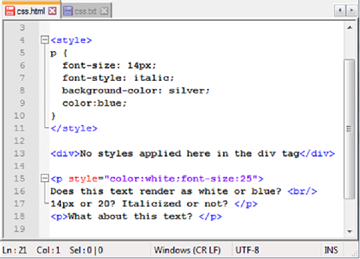 Stylesheet Css Tags