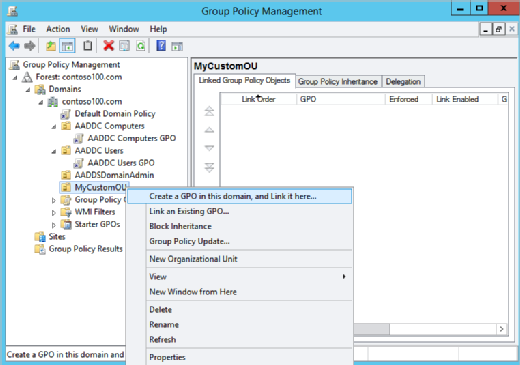Group Policy Management console