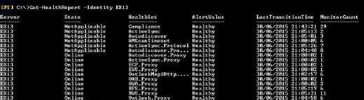 Health set values in Exchange 2013