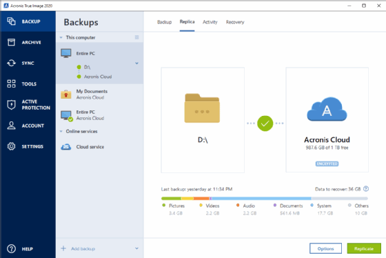 acronis true image linux backup