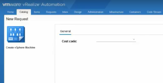 Field customization in vRealize Automation