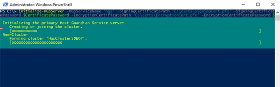 The initialization process