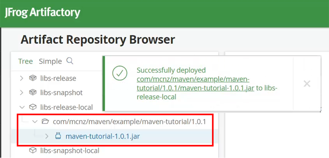 How to set up and use a JFrog Artifactory as a local Maven repository