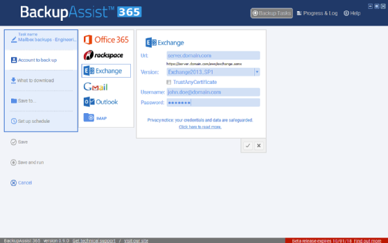 downloading BackupAssist Classic 12.0.5