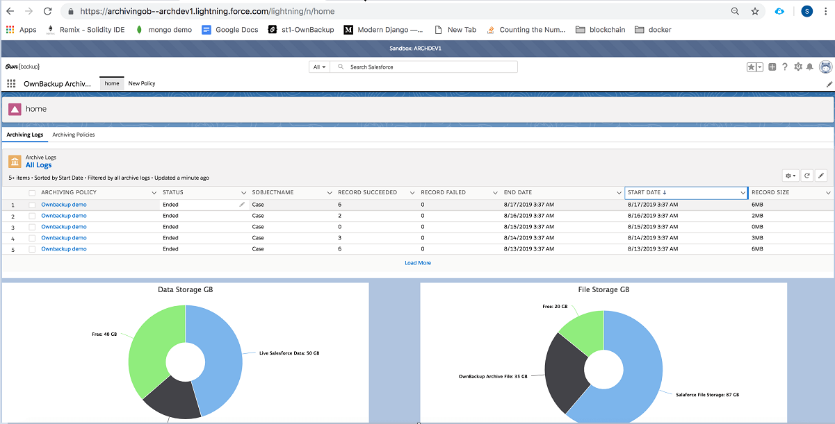 OwnBackup Salesforce tools include archive and blockchain | TechTarget