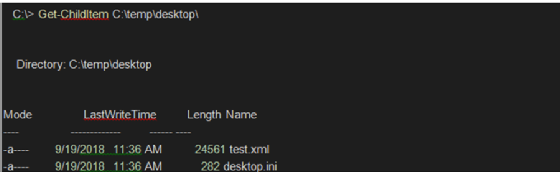 Copied folder