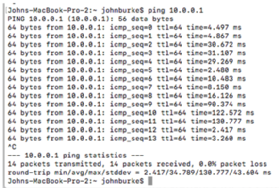 Packet loss test results