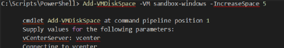 Add-VMDiskSpace command.