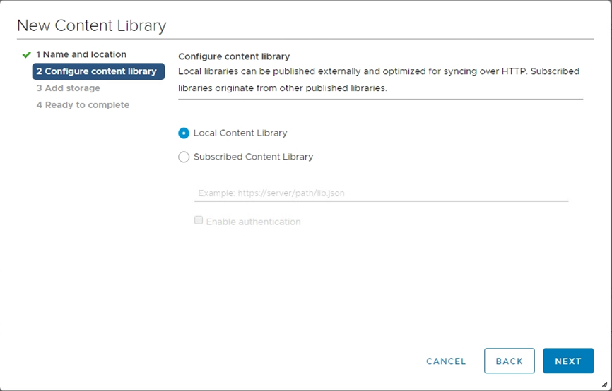 How to use a VMware content library