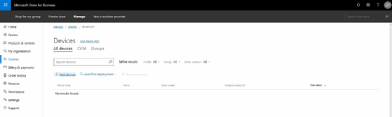 Über Add Device können Sie neue Geräte hinzufügen und die erstellte CSV-Datei auswählen.