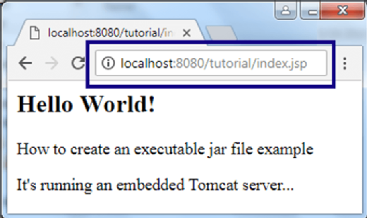 How to deploy an embedded Tomcat server 