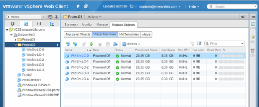 Linked clone workflow