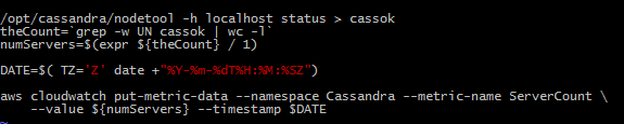 Create AWS CloudWatch metric