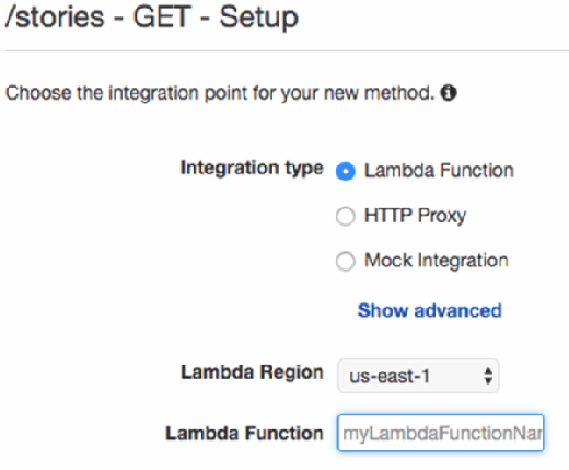 Select an integration point for the method.