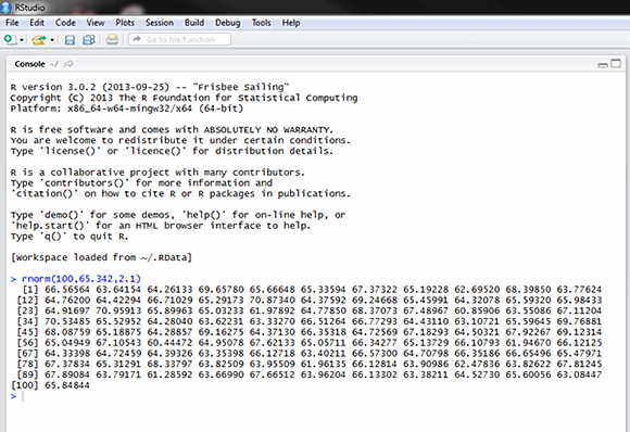 R language well-suited to analytical data sampling and manipulations