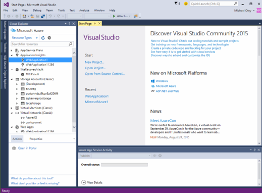 Visual studio открывает internet explorer