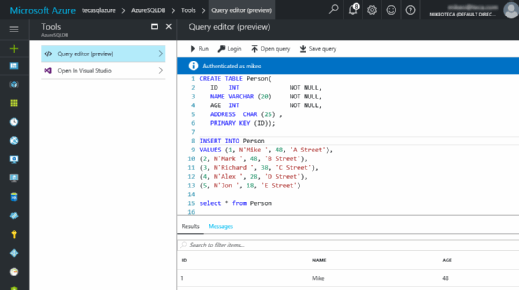 Using T-SQL queries