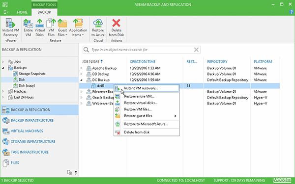 veeam backup and replication best practices