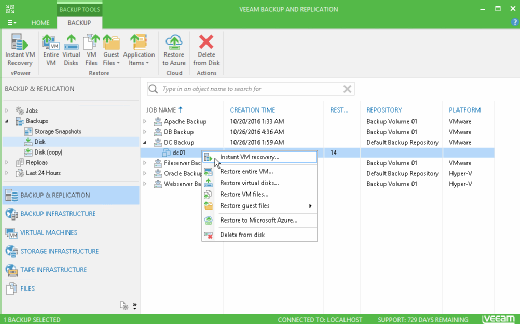 veeam exchange backup best practices