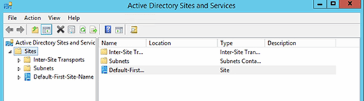 Active Directory Sites and Services