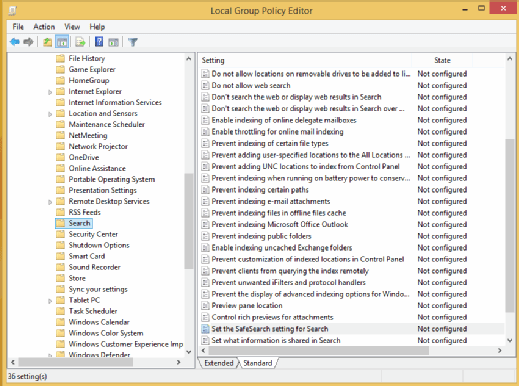 group policy editor windows 8