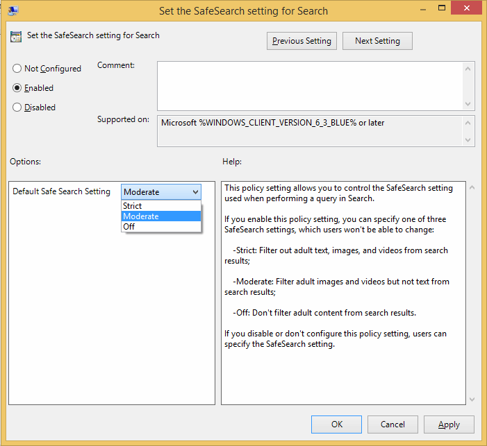 Windows 8 GPO settings to configure search, indexing options TechTarget