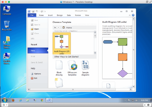 how to run visio on mac vm fusion