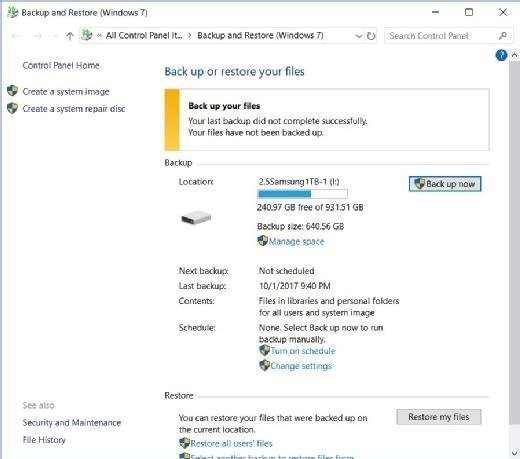 rate backup software for windows 10 & 7