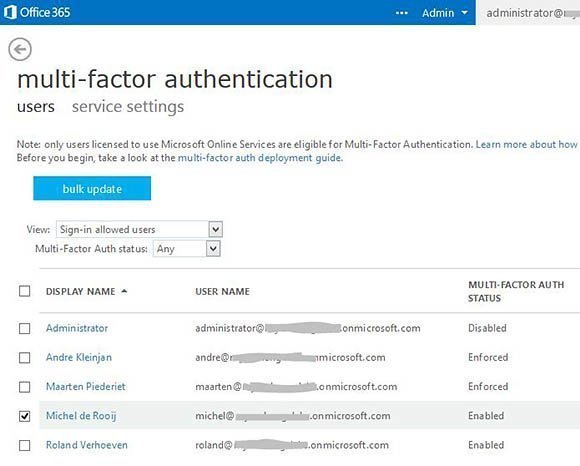 office 365 mfa options