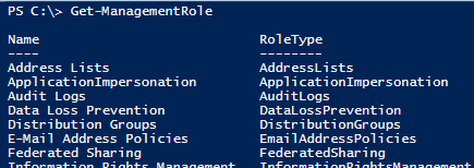 exchange online role assignments