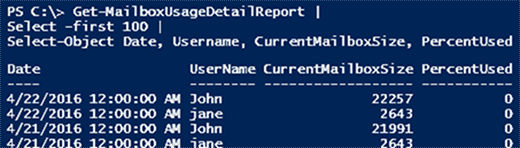 Get-MailUsageDetailReport cmdlet