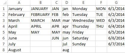 date formatting