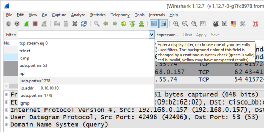 wireshark display filters