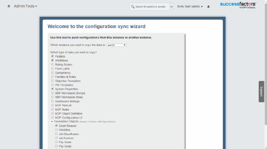 Employee Central instance synchronization