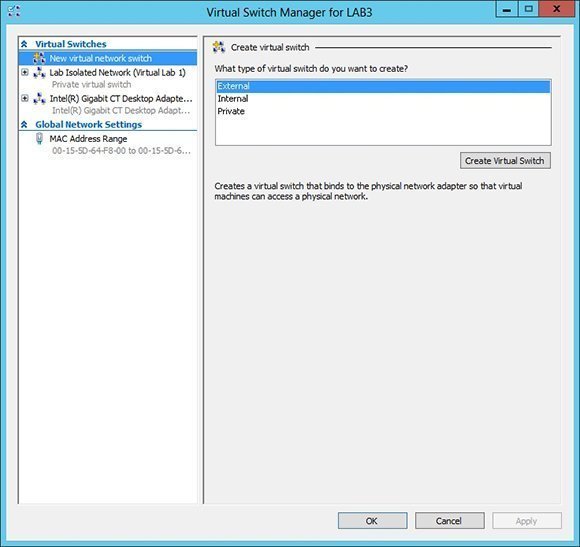 Figure B: Hyper-V Virtual Network