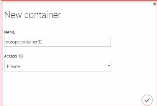 Figure 6: The New Container dialog box