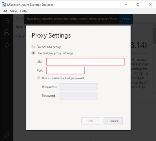 windows azure storage emulator public access