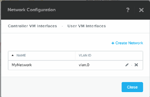 VM network setup