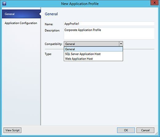 Choosing a compatibility option in an SCVMM.