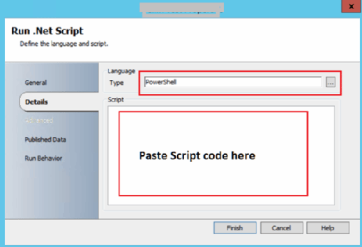 PowerShell Run .Net Script window