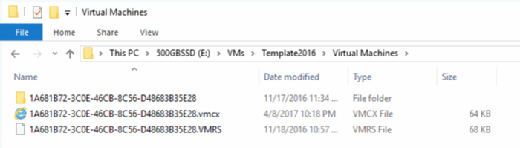 VMCX and VMRS files.